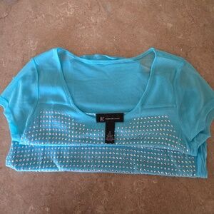 Womens size S beautiful aqua top